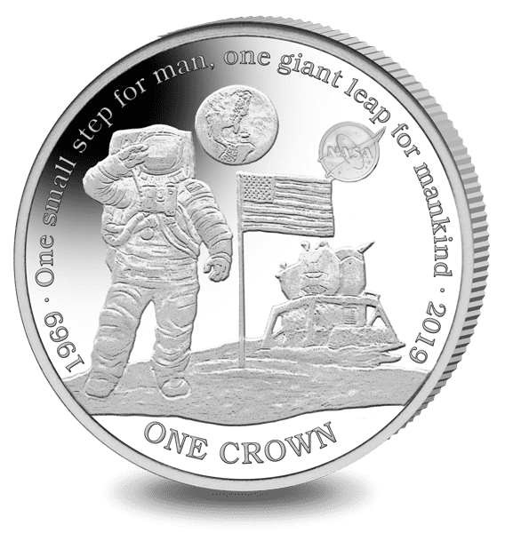純銀First Man on the Moon Coin 銀貨 シルバープルーフ 【公式 純銀First Man on the Moon Coin 銀貨 シルバープルーフ 【公式