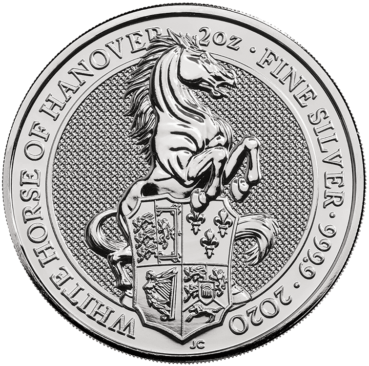 2020 2oz White Horse of Hanover Queen's Beast Series