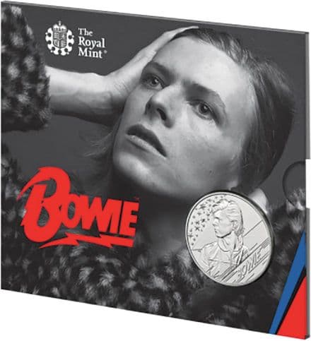 2020 David Bowie Uncirculated £5 Folder