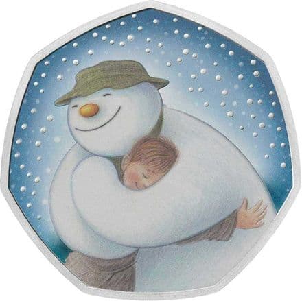 2020 The snowman 50p Silver Proof
