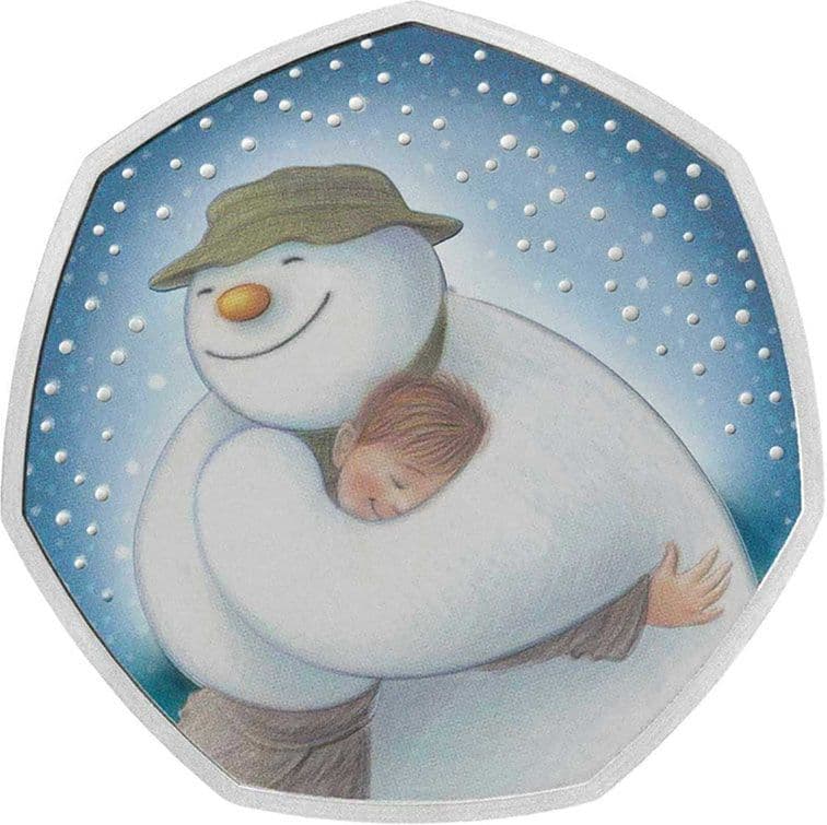2020 The snowman 50p Silver Proof