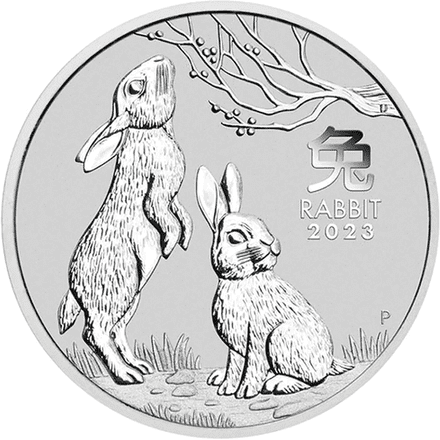 2023 Silver 1oz Year of the Rabbit by the Perth Mint