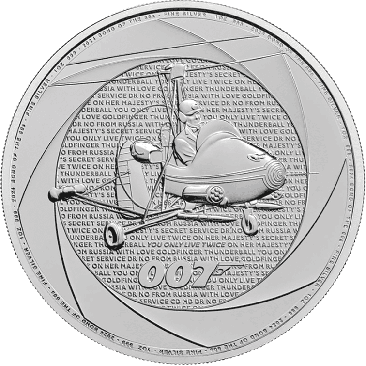 2024 James Bond 007 Silver 1oz 'Little Nellie