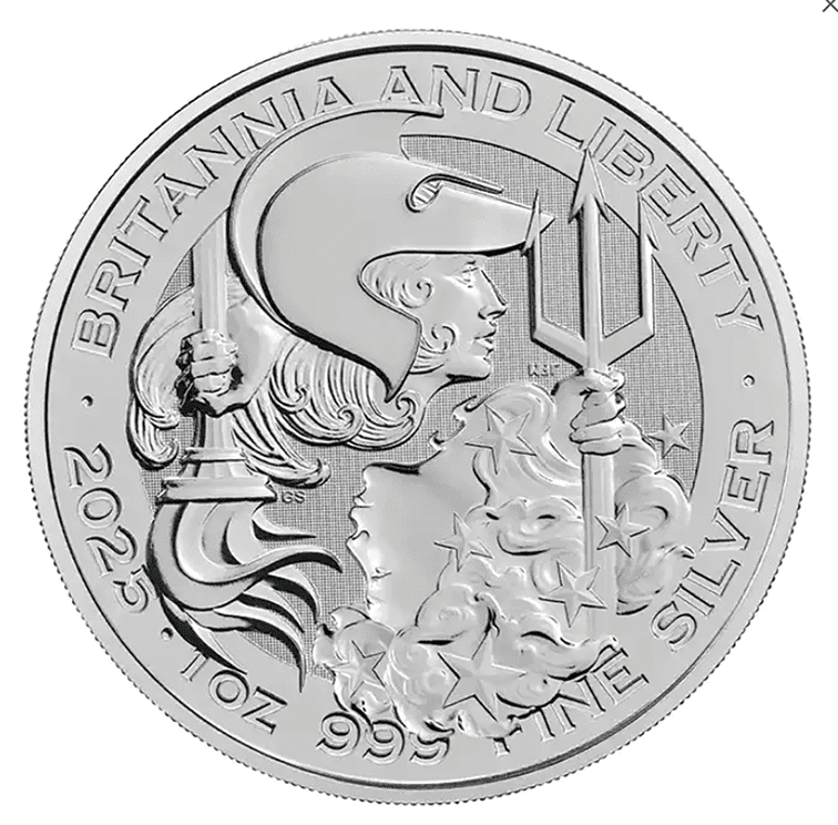 2025 1oz Silver Britannia and Liberty Coin