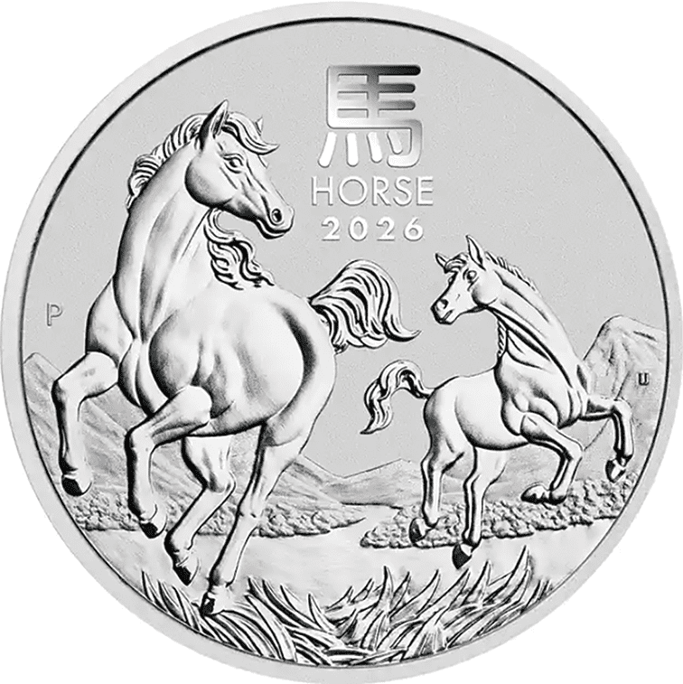 2026 Perth Mint Year of the Horse 1oz Silver 1 Dollar