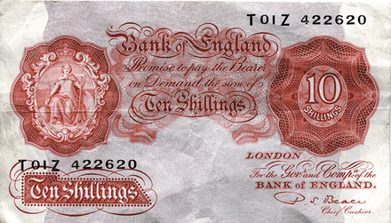 British Ten Shilling Note