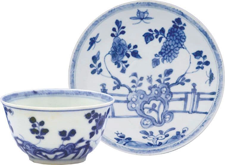Ca Mau Rocks on Terrace Teabowl and Saucer