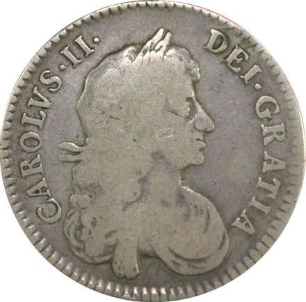 Charles II Halfcrown 1663 - 1684.