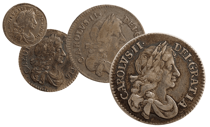 Charles II Silver Maundy Set Dated 1660-1685