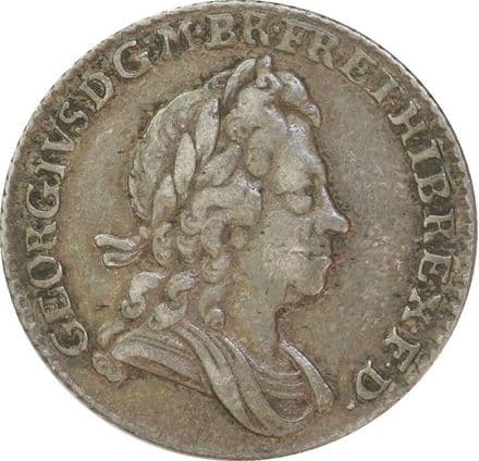 George I 1723 Silver  SSC Sixpence