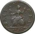 George II Old Head Copper Farthing 1741-54