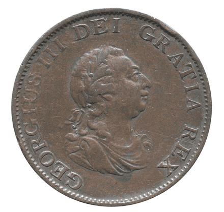George III 1799 British Halfpenny Soho Mint