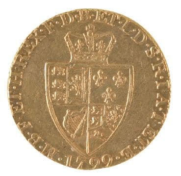 George III Gold Spade Guinea 1787-1799 F/VF