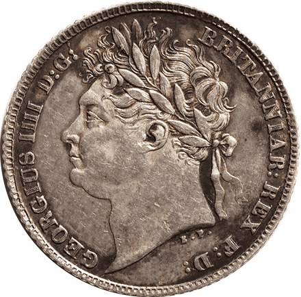 George IV Silver Sixpence