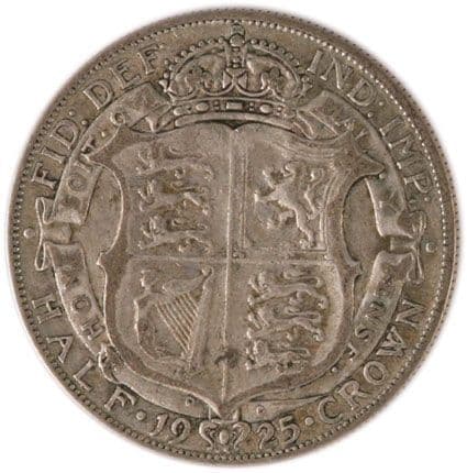 George V Silver 1925 Halfcrown