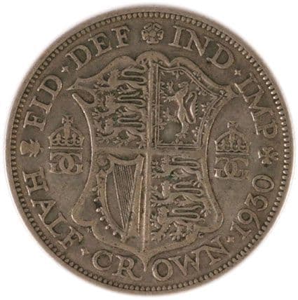George V Silver 1930 Halfcrown