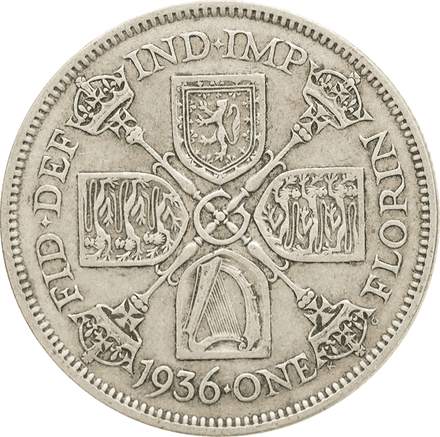 George V Silver Florin 1920-1936