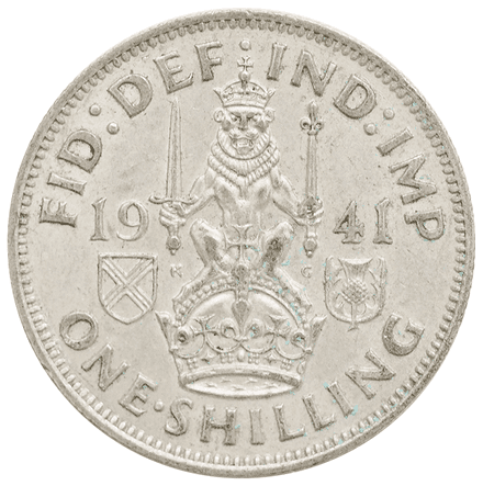 George VI Scottish Shilling 1937-46