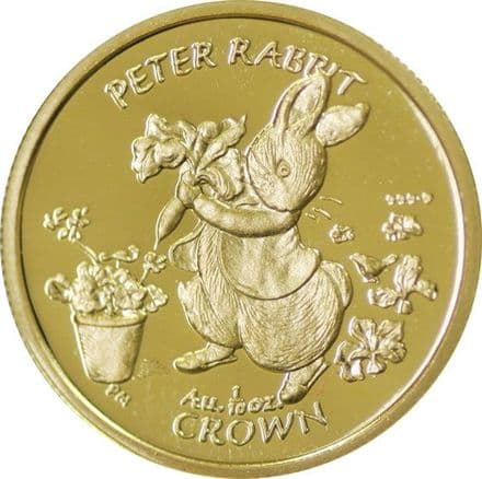 Gibraltar 2003 1/10th Peter Rabbit Proof Gold Crown