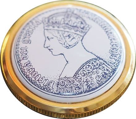 Gothic Crown Enamel Paperweight