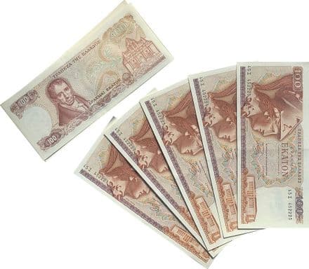 Greece 1978 100 Drachma Banknote-Uncirculated