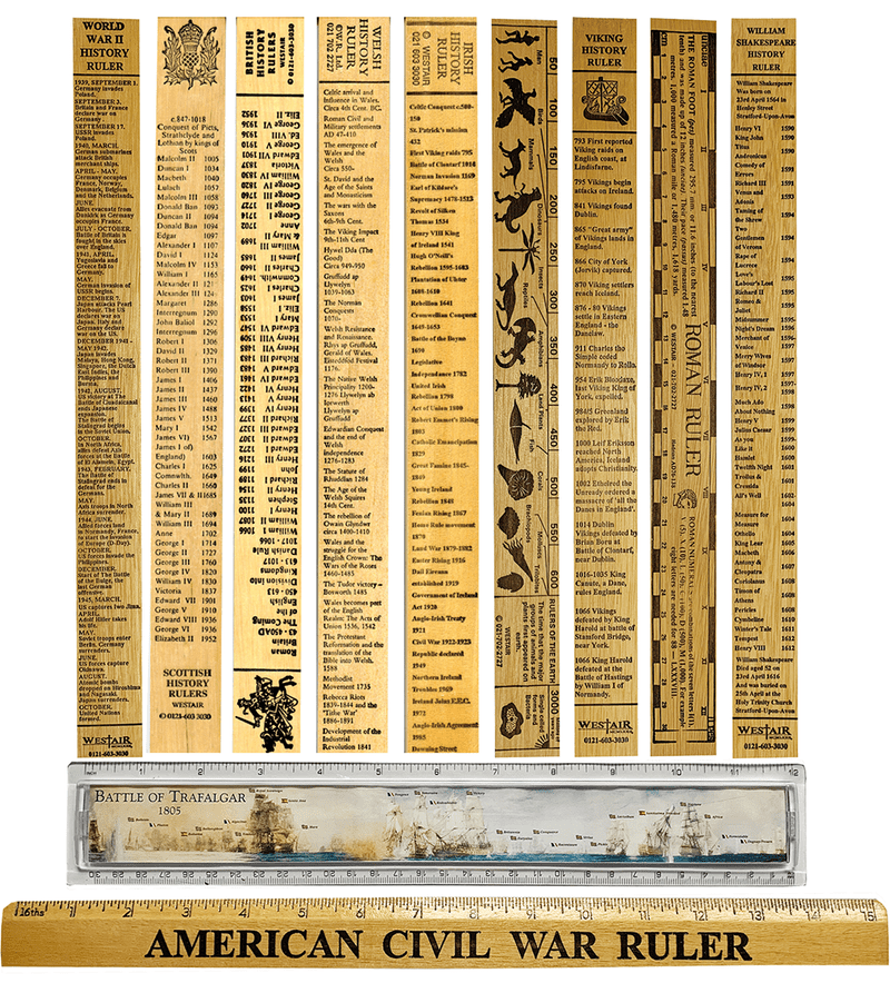 Historical Wooden Rulers