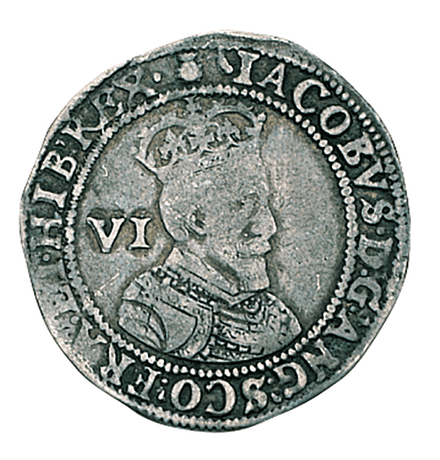 James I Silver sixpence 1603-1625