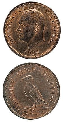 Lundy Island Puffin Coin