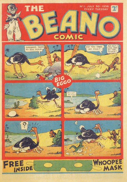 Miniature First Edition of Beano from 1938
