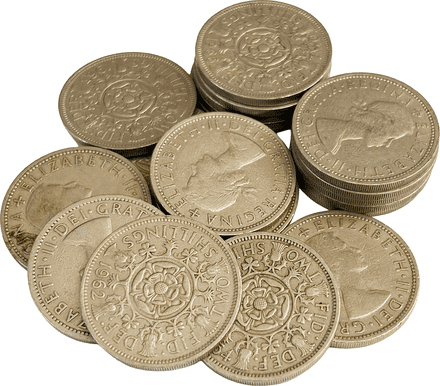 Mixed Date 1953-1966 Florins Bundle of 20 coins