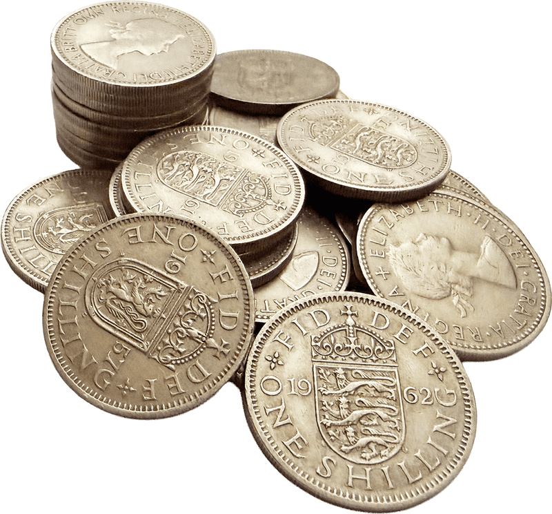 Mixed Date 1953-1966 Shilling Bundle of 25 coins