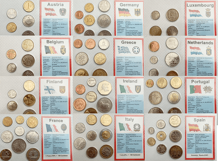 Pre Euro Coin Sets for the founding Nations