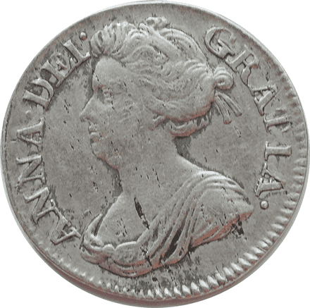 Queen Anne 1702 - 1714 Silver Threepence in Fine to Very Fine Condition