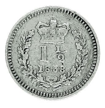 Queen Victoria Silver Three-halfpence