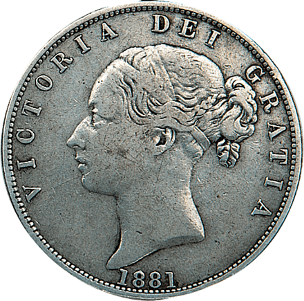Queen Victoria Young Head Halfcrown 1838-1887