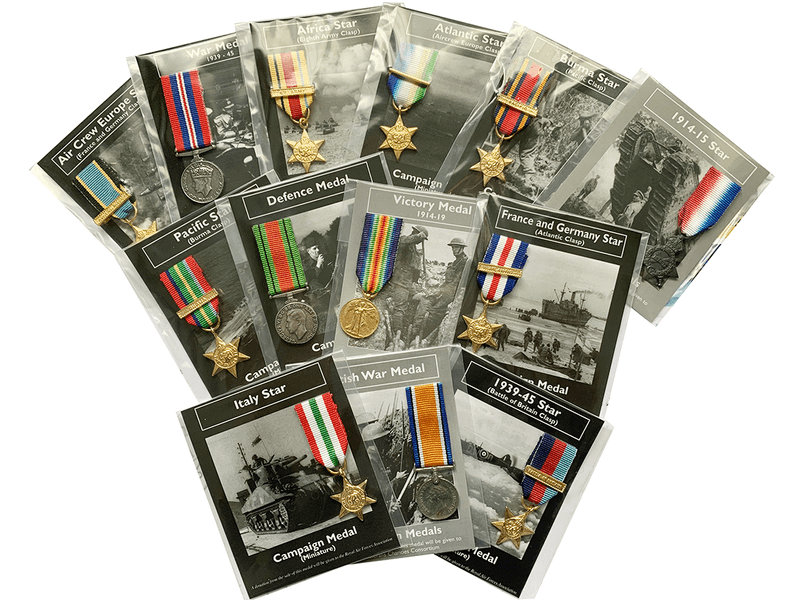 Repro Miniature War medal set