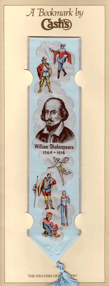 Shakespeare Bookmark by Cash