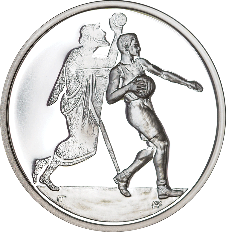 Silver Proof Coin 2004 Greek Olympics - Handball