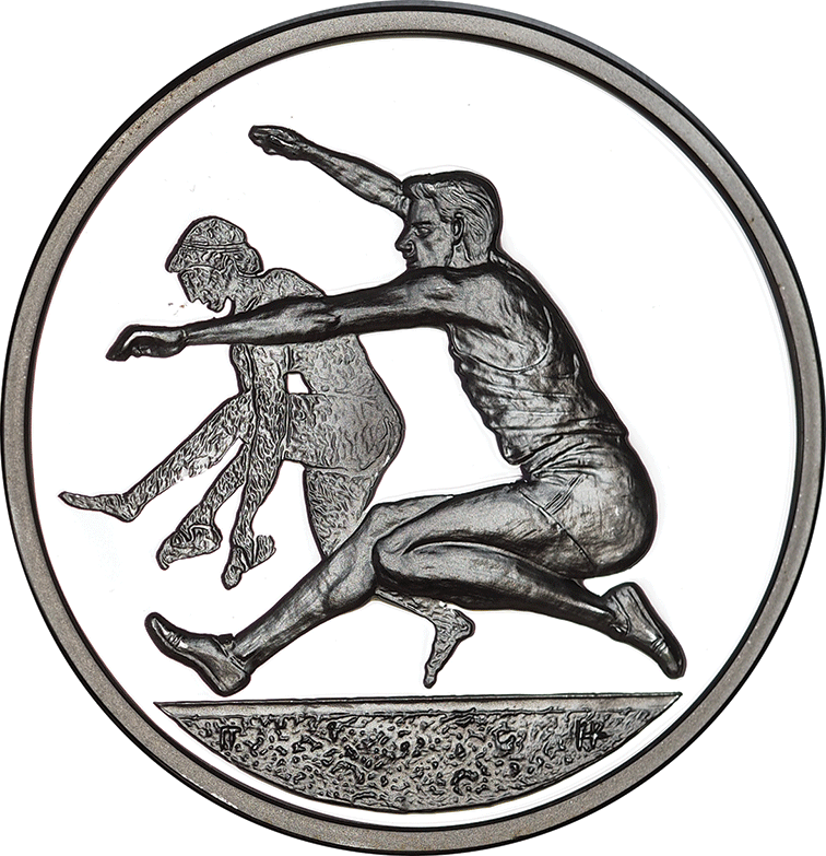 Silver Proof Coin 2004 Greek Olympics - Long Jump