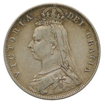 Victoria Jubilee Head Halfcrown coin 1887-1892