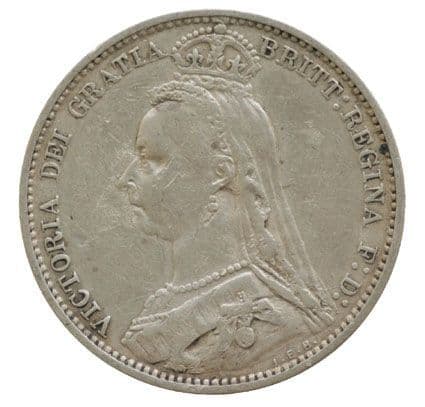 Victoria Jubilee Head Sixpence coin 1887-1893