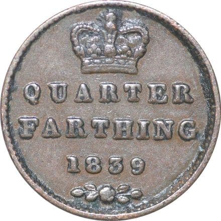Victoria Quarter Farthing 1839-1868