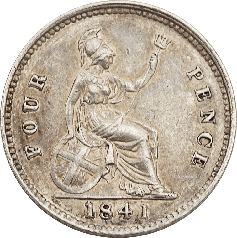 Victoria Silver Groat or Fourpence 1838-1855