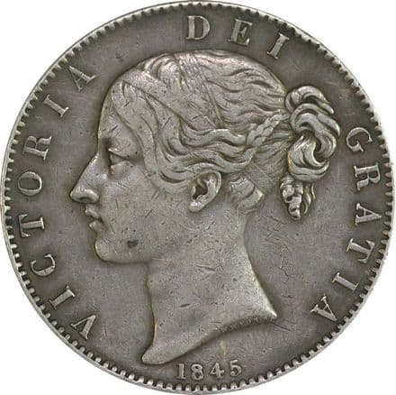 Victoria Young Head Silver Crown