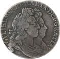 William and Mary 1689-1694 Halfcrown Monogram Reverse