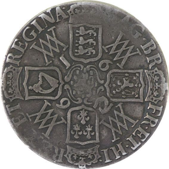 William and Mary 1689-1694 Halfcrown Monogram Reverse