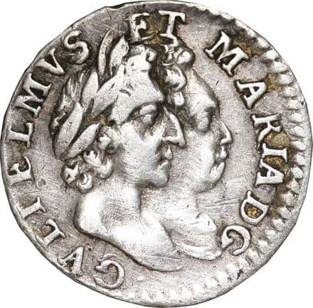 William and Mary Silver Twopence 1689-1694