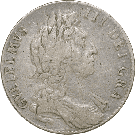 William III 1689 - 1701 Halfcrown in F/VF Condition