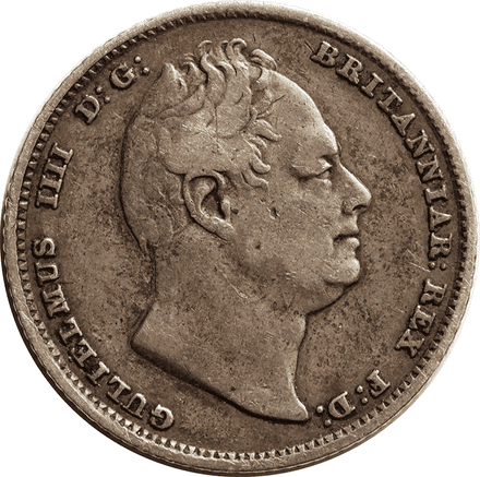 William IV 1830-1837 Silver Sixpence