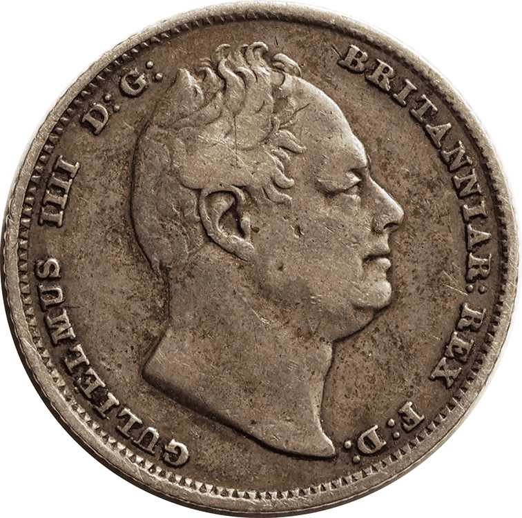 William IV 1830-1837 Silver Sixpence